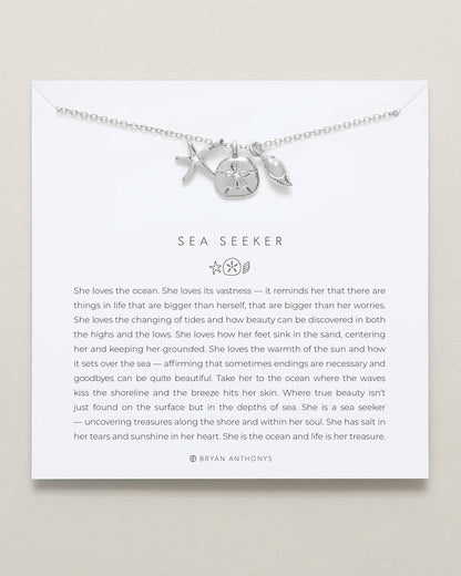 Sea Seeker & Grit Layered Necklace Set