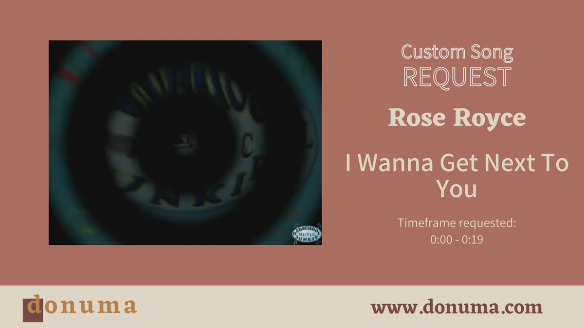 I wanna get next to you – Donuma