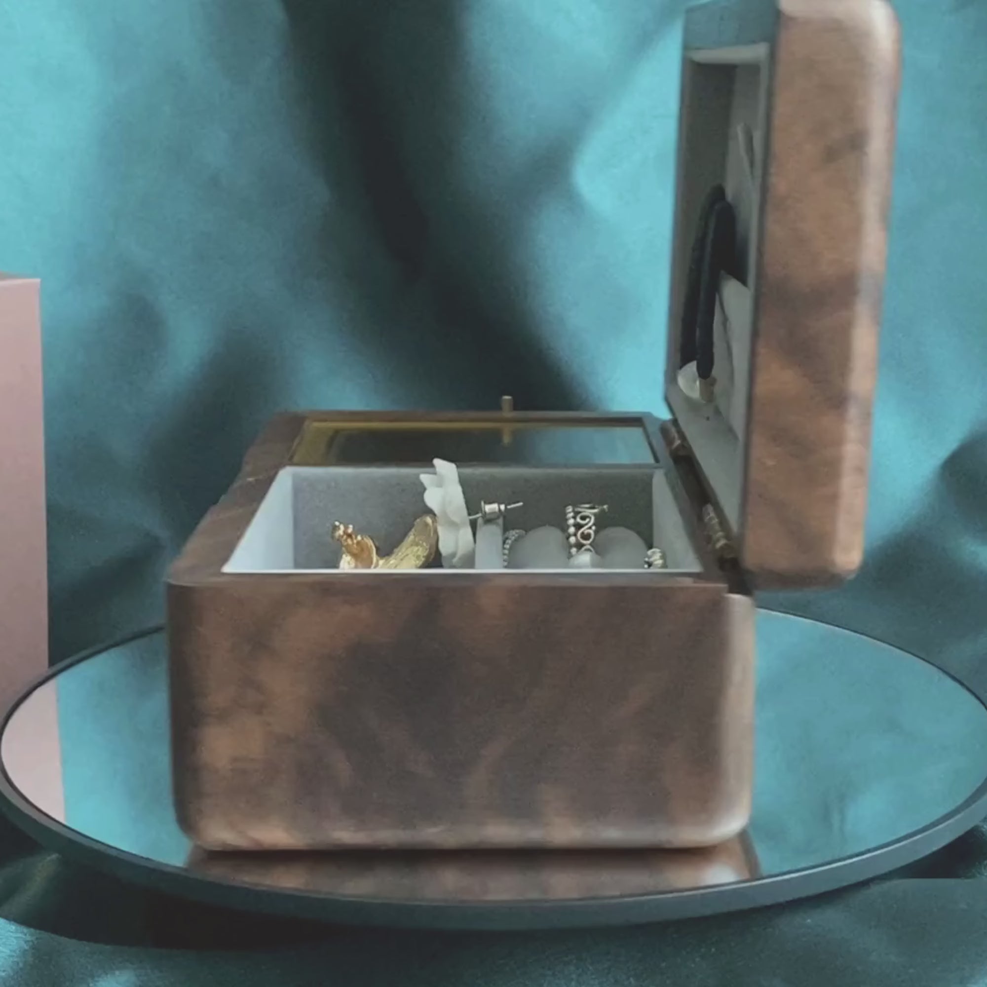 Klarota - Personalized Jewelry Music Box with Compartment and